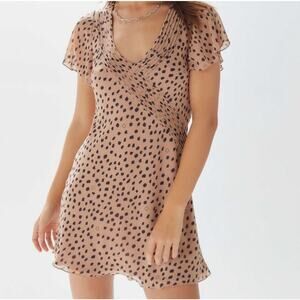 Urban Outfitters Rose Pleated Dress Size S